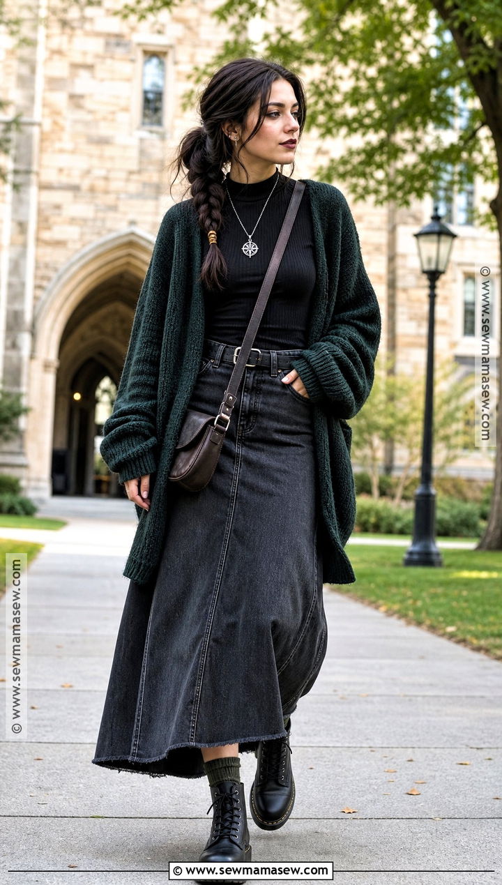 Denim Skirt Witch Outfit - 35 witch outfit ideas