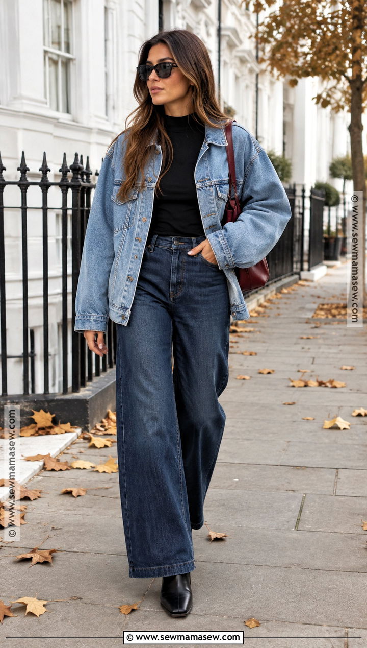 Denim on Denim Streetwear Outfit - 15 Fall 2026 Streetwear Ideas