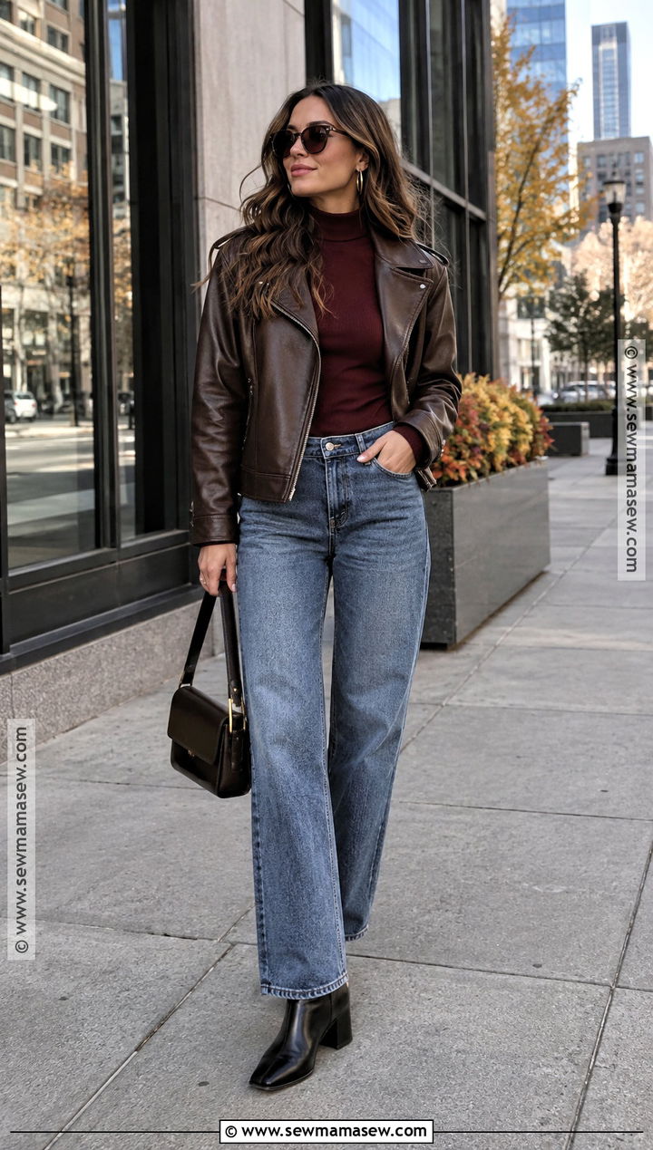 Denver Fall Leather Jacket Outfit - 20 Denver Colorado Outfits Fall