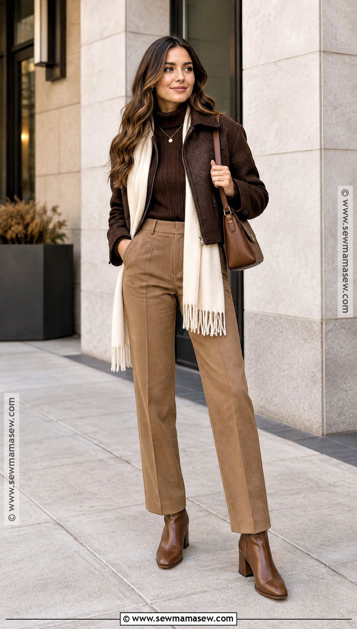 Denver Fall Monochrome Brown Outfit - 20 Denver Colorado Outfits Fall
