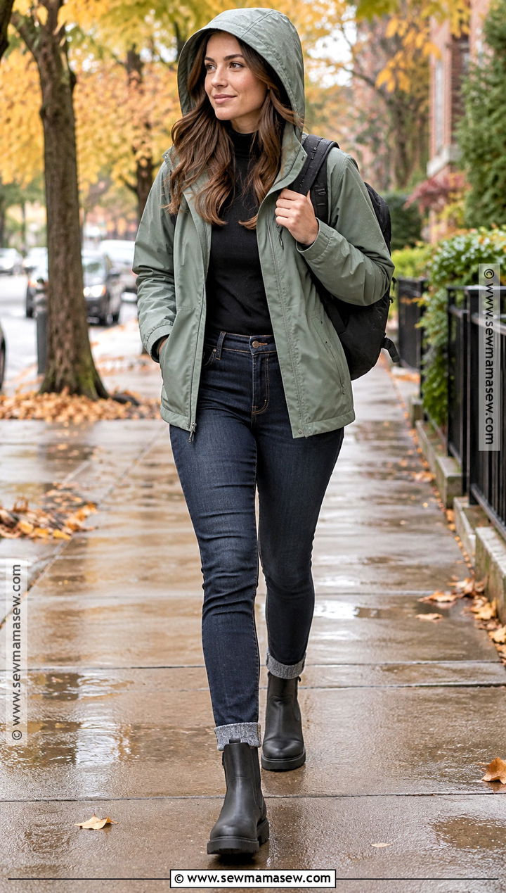 Denver Fall Rain Jacket Outfit - 20 Denver Colorado Outfits Fall