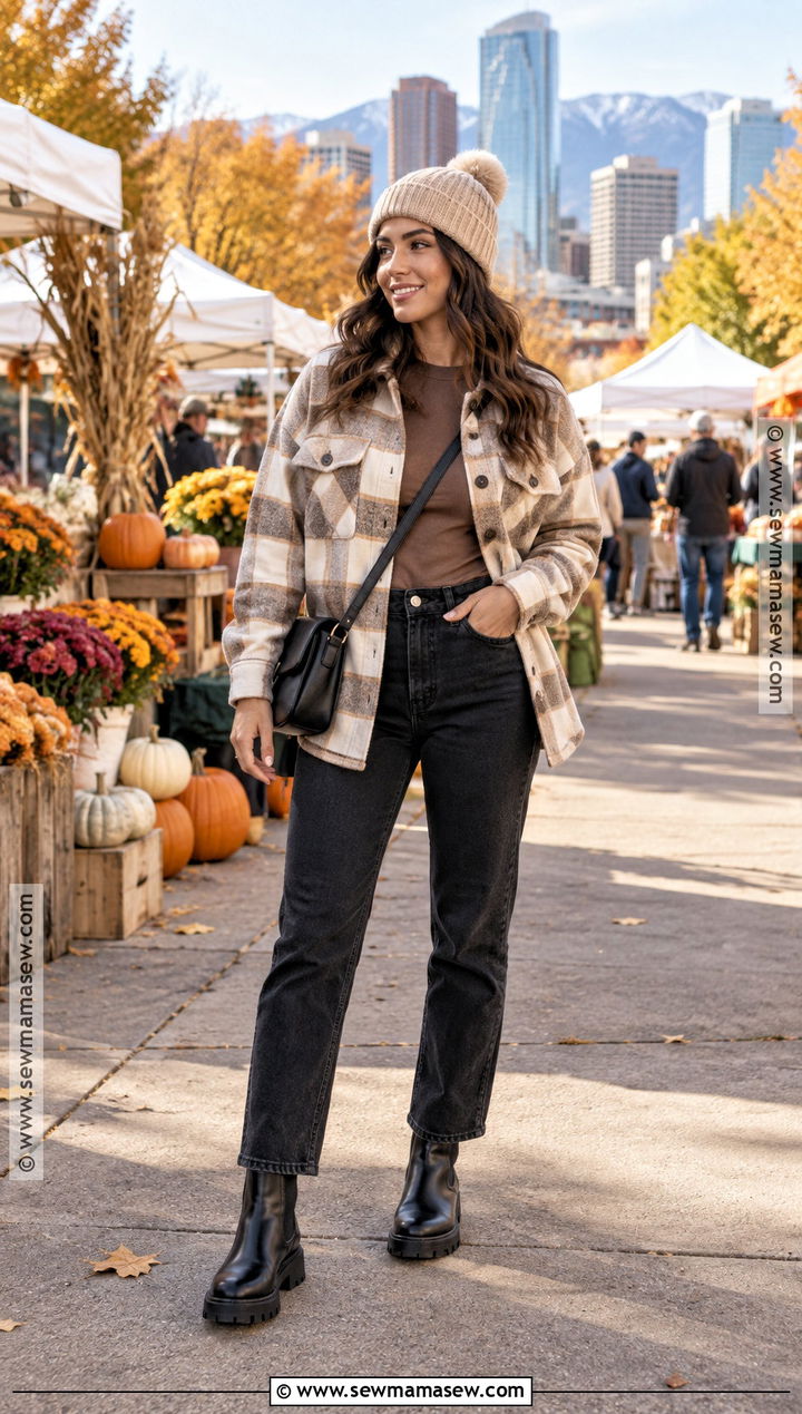 Denver Fall Shacket Outfit - 20 Denver Colorado Outfits Fall