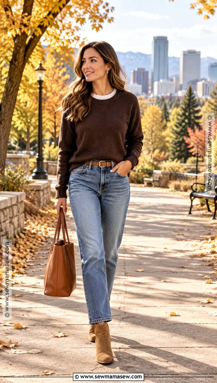 Denver Fall Sweater And Jeans Outfit - 20 Denver Colorado Outfits Fall