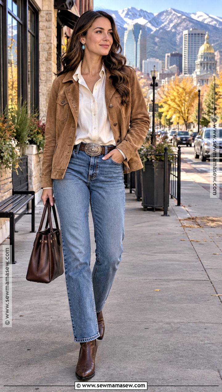 Denver Fall Western Boot Outfit - 20 Denver Colorado Outfits Fall