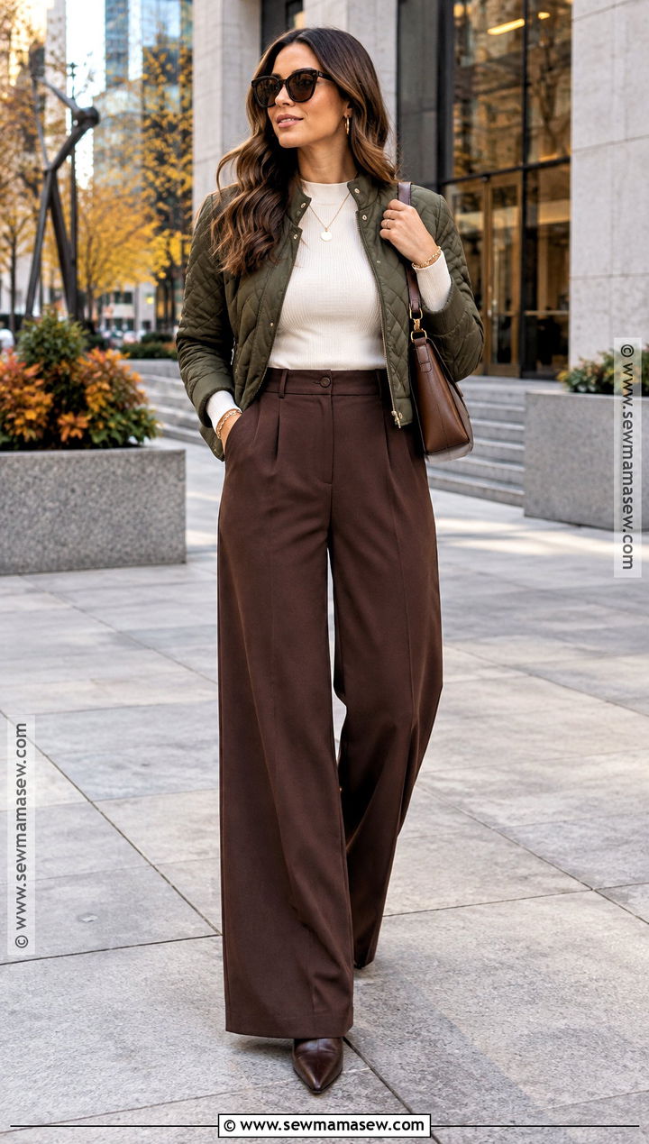 Denver Fall Wide Leg Pants Outfit - 20 Denver Colorado Outfits Fall