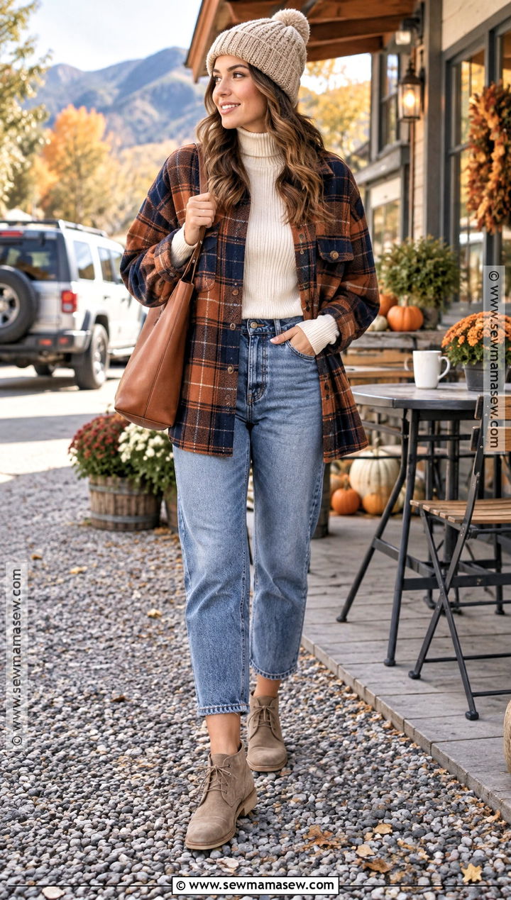 Desert Boots With A Shacket And Jeans - 15 desert boots fall fashion