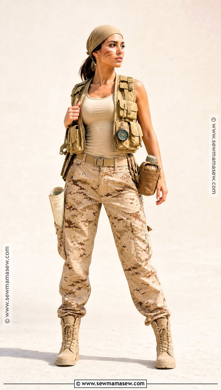 Desert Camo Army Costume - 35 army costume ideas for women