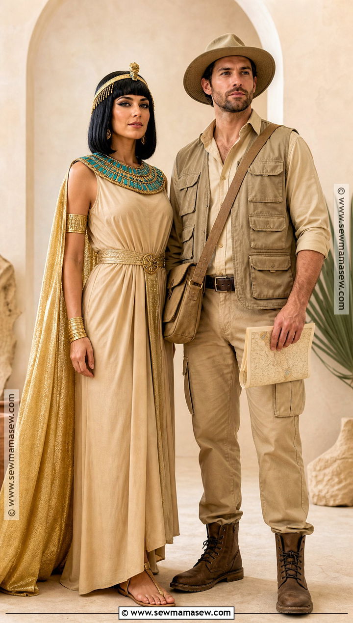 Desert Cleopatra And Explorer Couple Costume - 30 cleopatra couple costume ideas