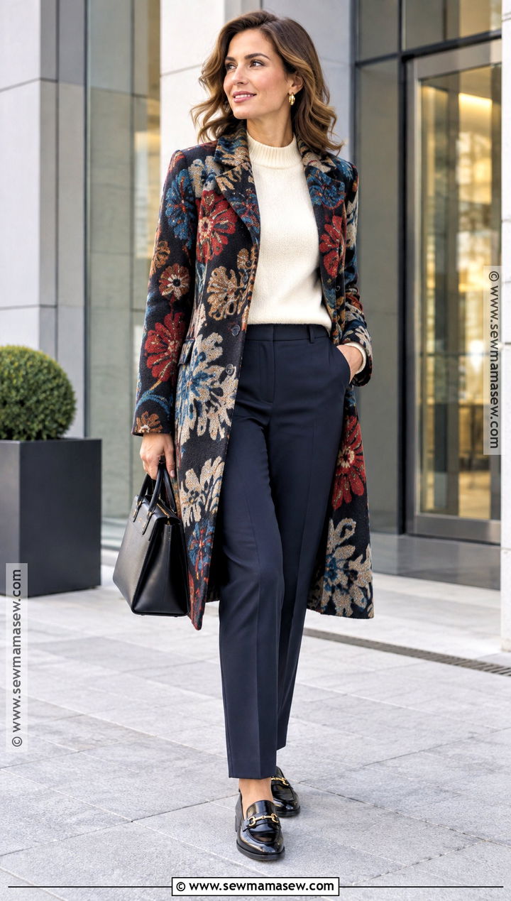 Desigual Wool Coat With Trousers And Loafers - 15 desigual fall coats