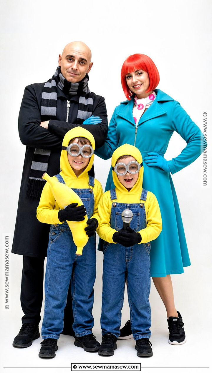 Despicable Me Family Costume - 40 family halloween costumes for 4