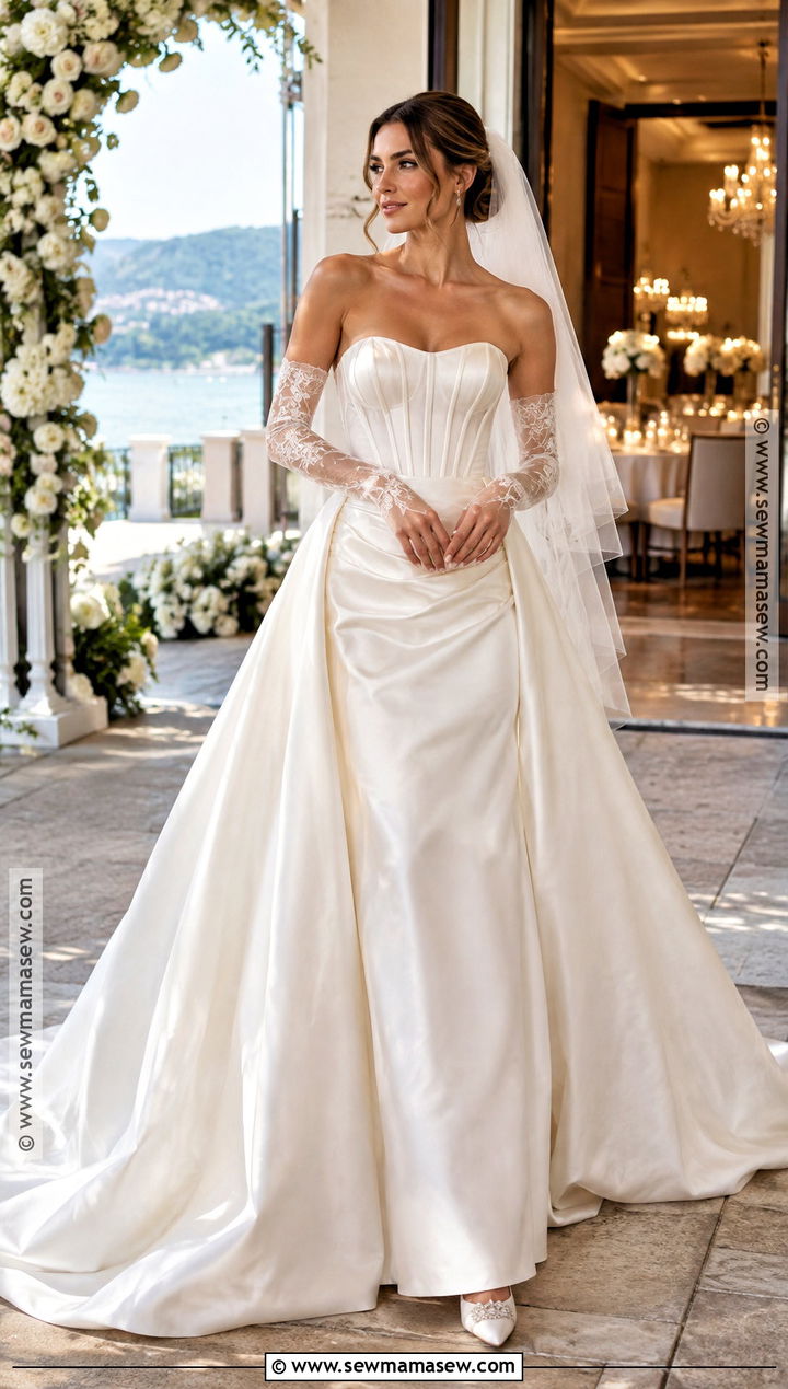 Detachable Sleeve October Wedding Dress - 15 wedding dress october ideas