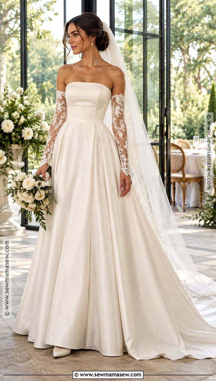 Detachable Sleeve September Wedding Dress - 15 Wedding Dresses September Brides