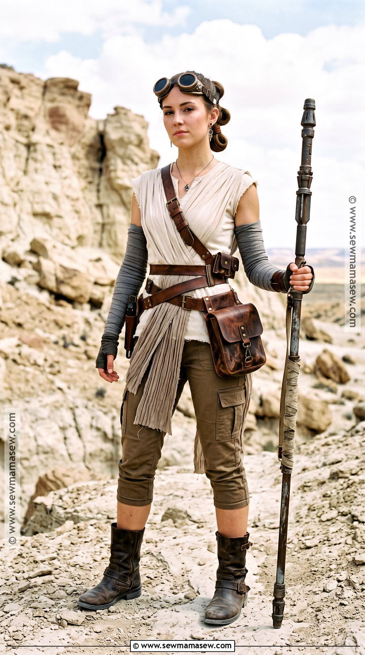 Detailed Scavenger Rey Costume - 30 Rey Costume Ideas
