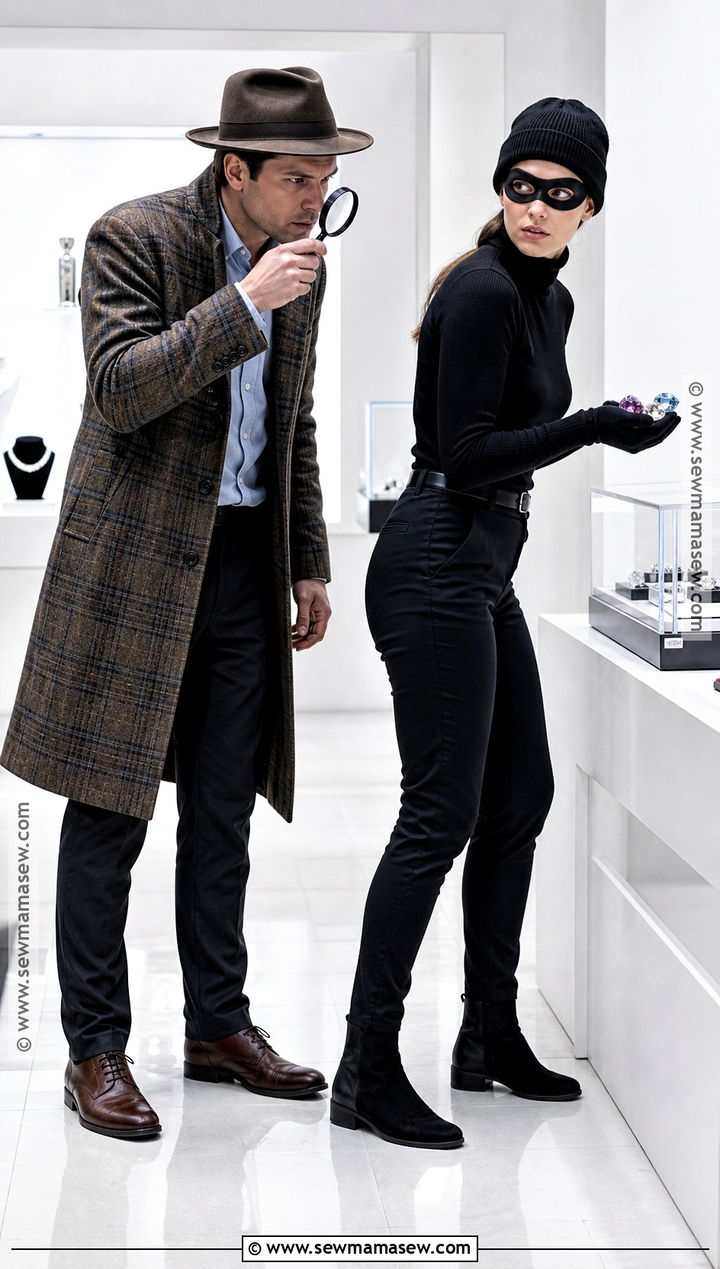 Detective And Jewel Thief Couple Costume - 45 duo halloween costumes for couples