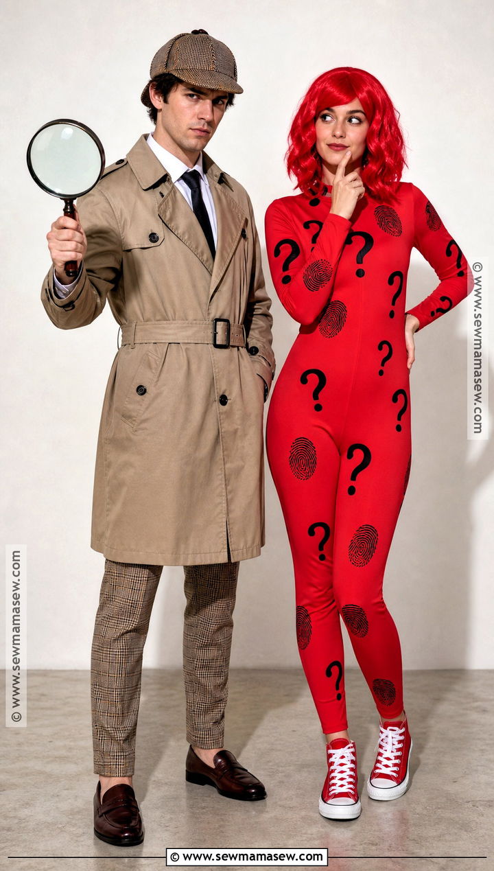 Detective And Missing Clue Duo Costume - 35 unique duo halloween costumes