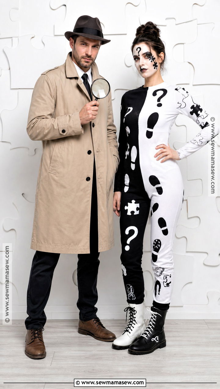 Detective And Mystery Clue Costume - 35 clever couples halloween costumes