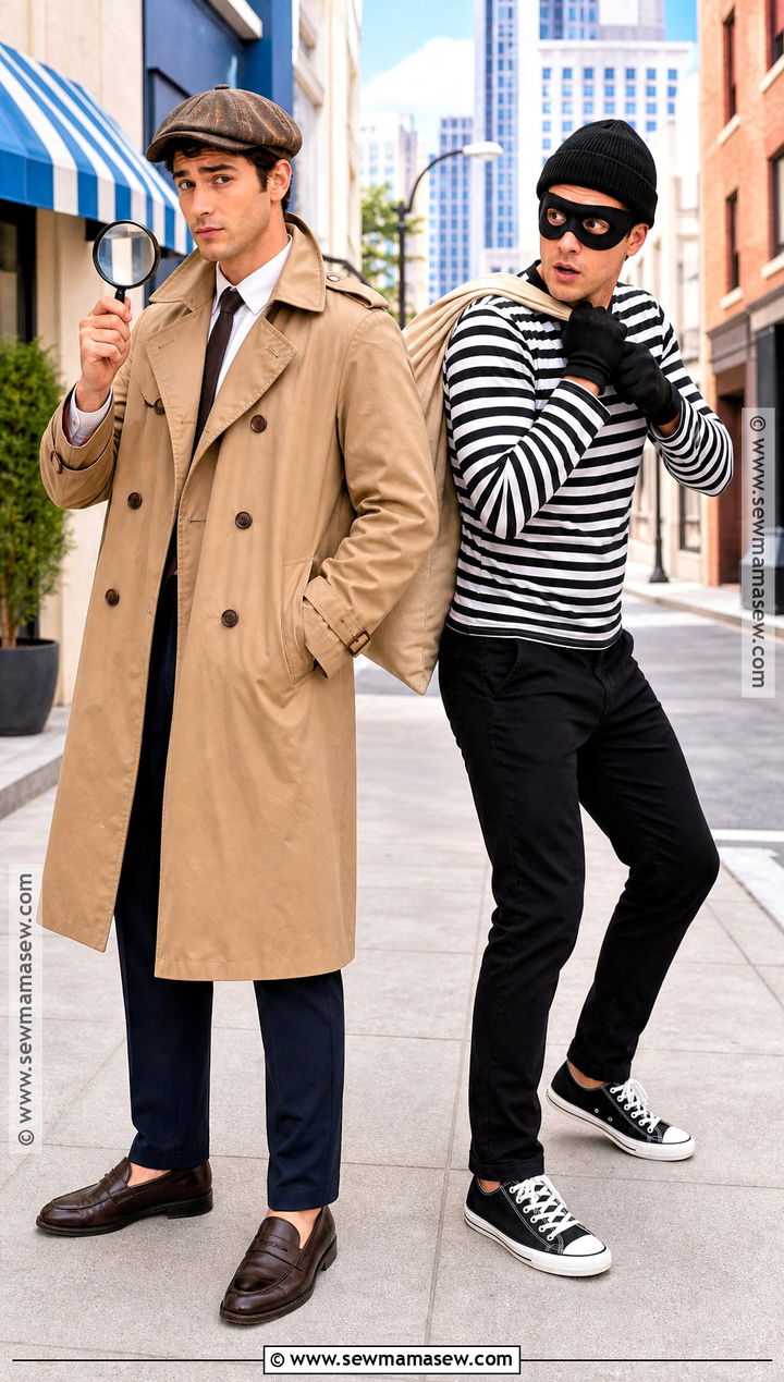 Detective And Thief Duo Costume - 30 duo halloween costume ideas