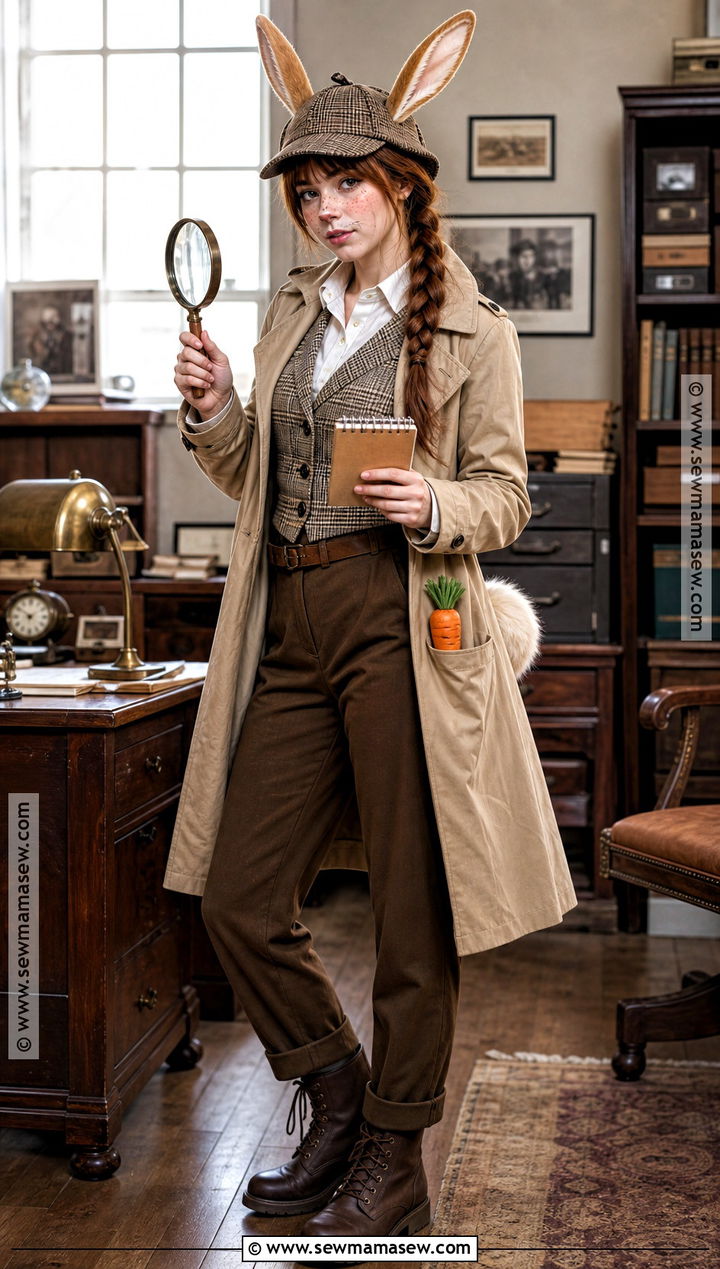Detective Bunny Costume - 35 halloween costumes bunny