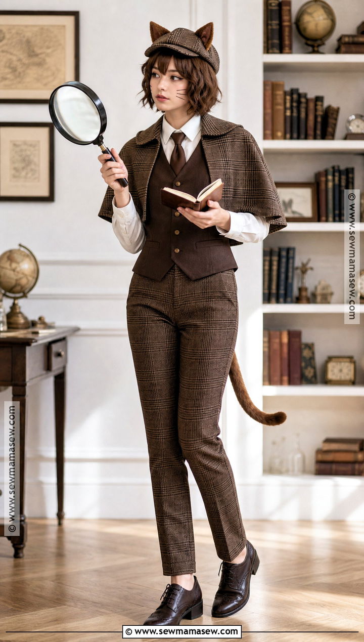 Detective Cat Cosplay - 35 cat cosplay ideas