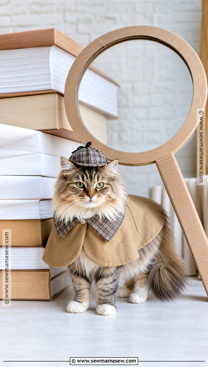 Detective Cat Costume - 30 Halloween Costume Ideas for Cats