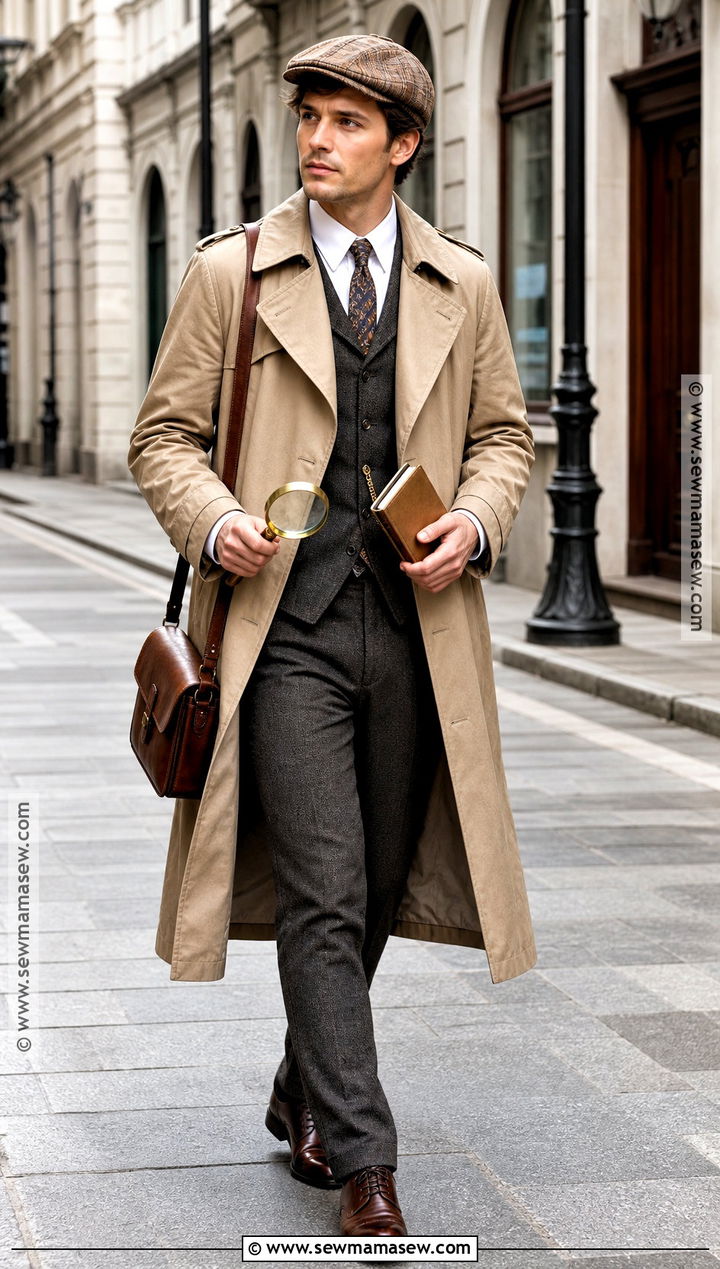 Detective Costume With Trench Coat - 30 Individual Halloween Costumes