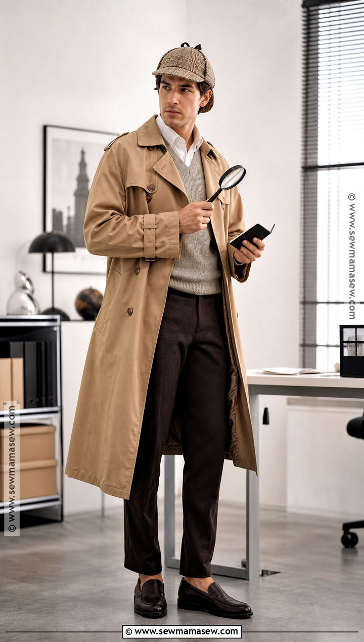 Detective Costume With Trench Coat - 30 Very Simple Halloween Costumes