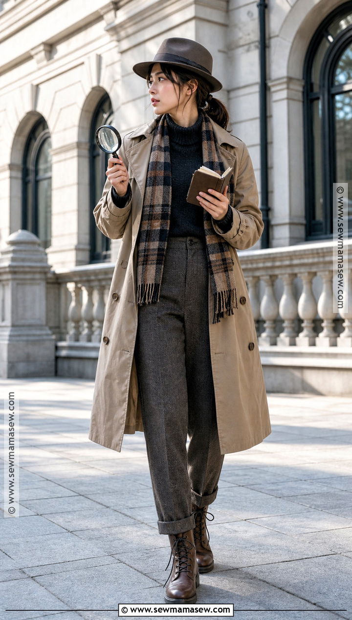 Detective Costume With Trench Coat - 35 quick halloween costumes last minute