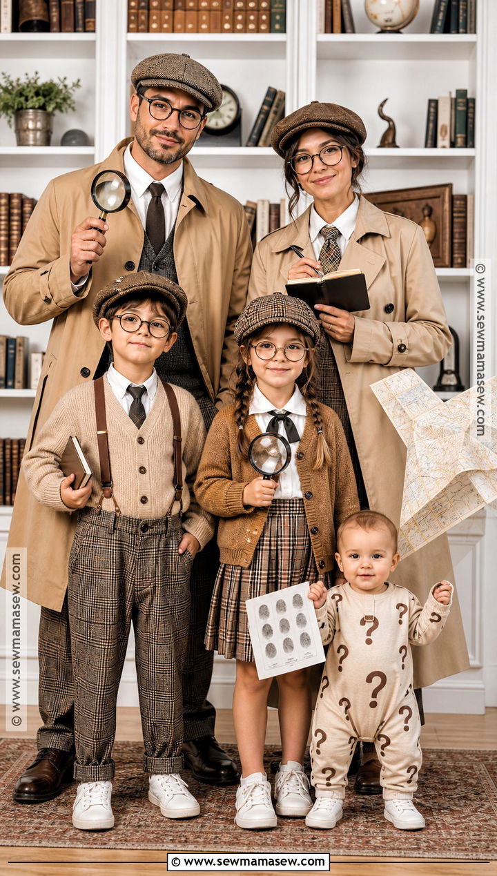 Detective Family Costume - 45 family costume ideas