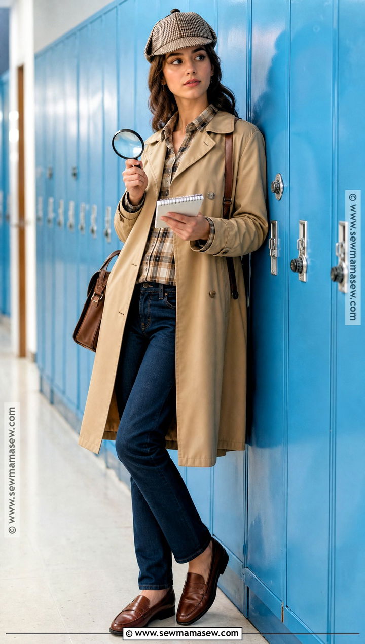 Detective Halloween School Outfit - 30 halloween school outfit ideas