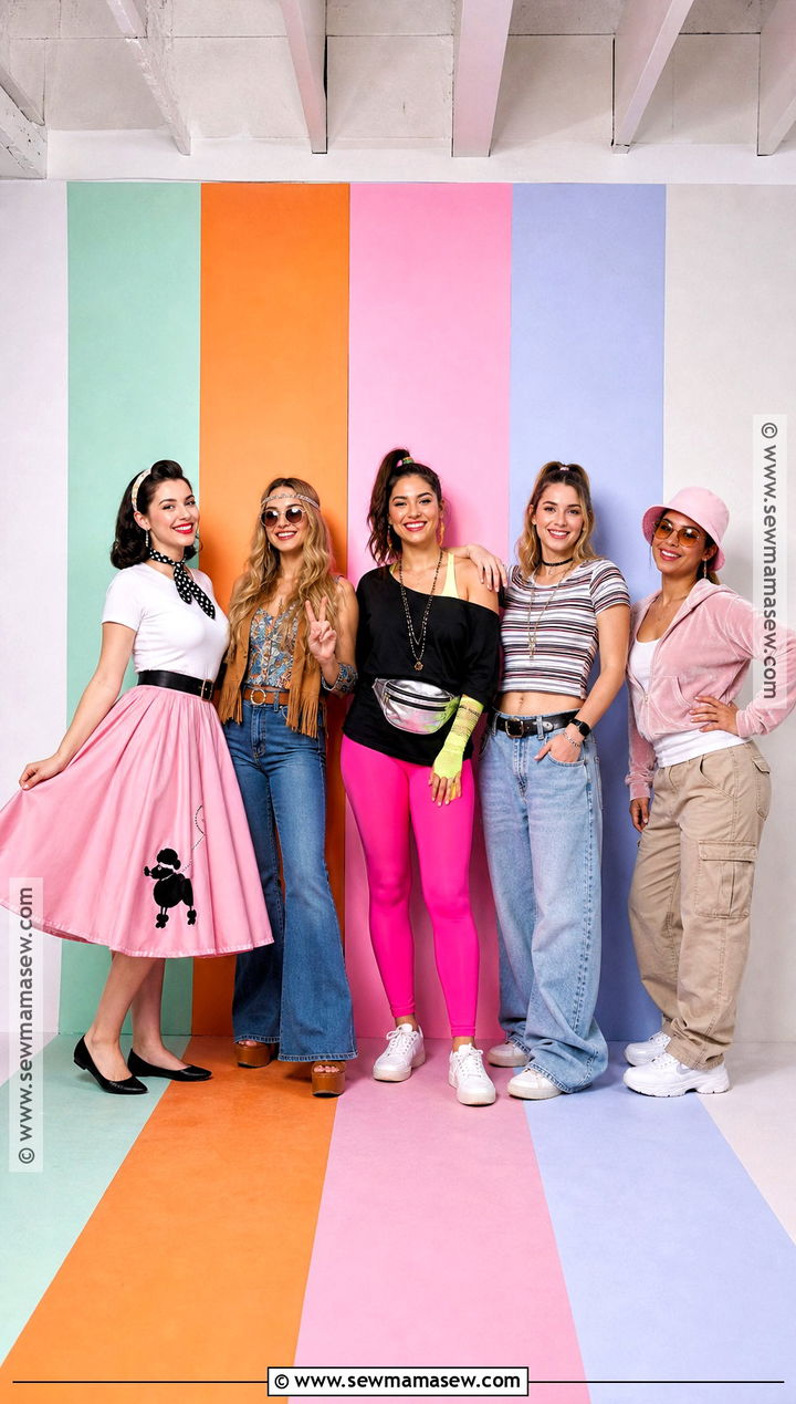 Different Decades Group Costume - 30 Group Dress Up Ideas