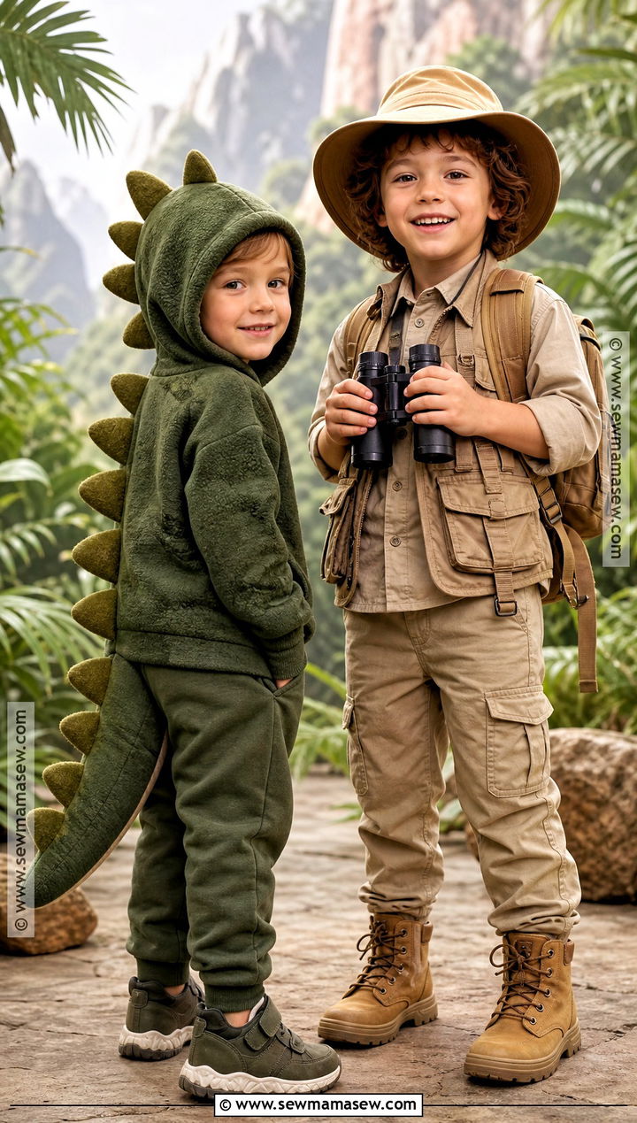 Dinosaur And Explorer Costume - 35 boy and girl halloween costumes