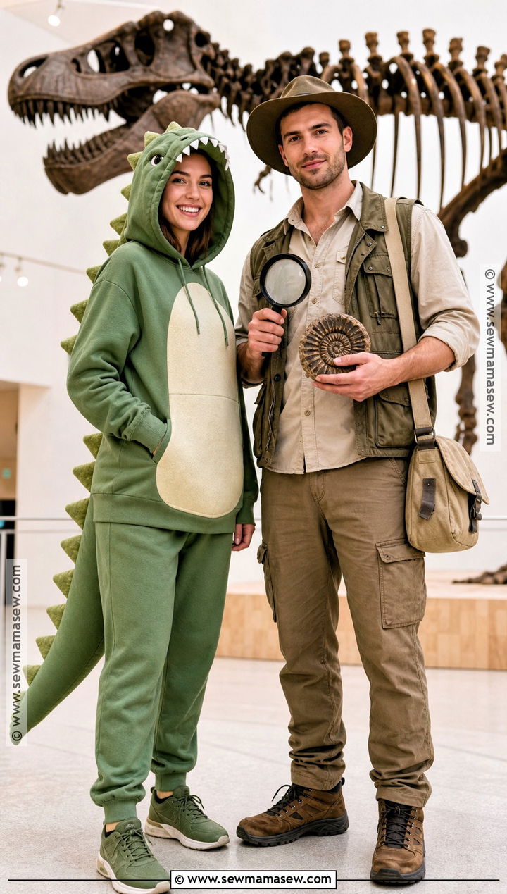Dinosaur And Paleontologist Couple Costume - 30 couple costumes cute