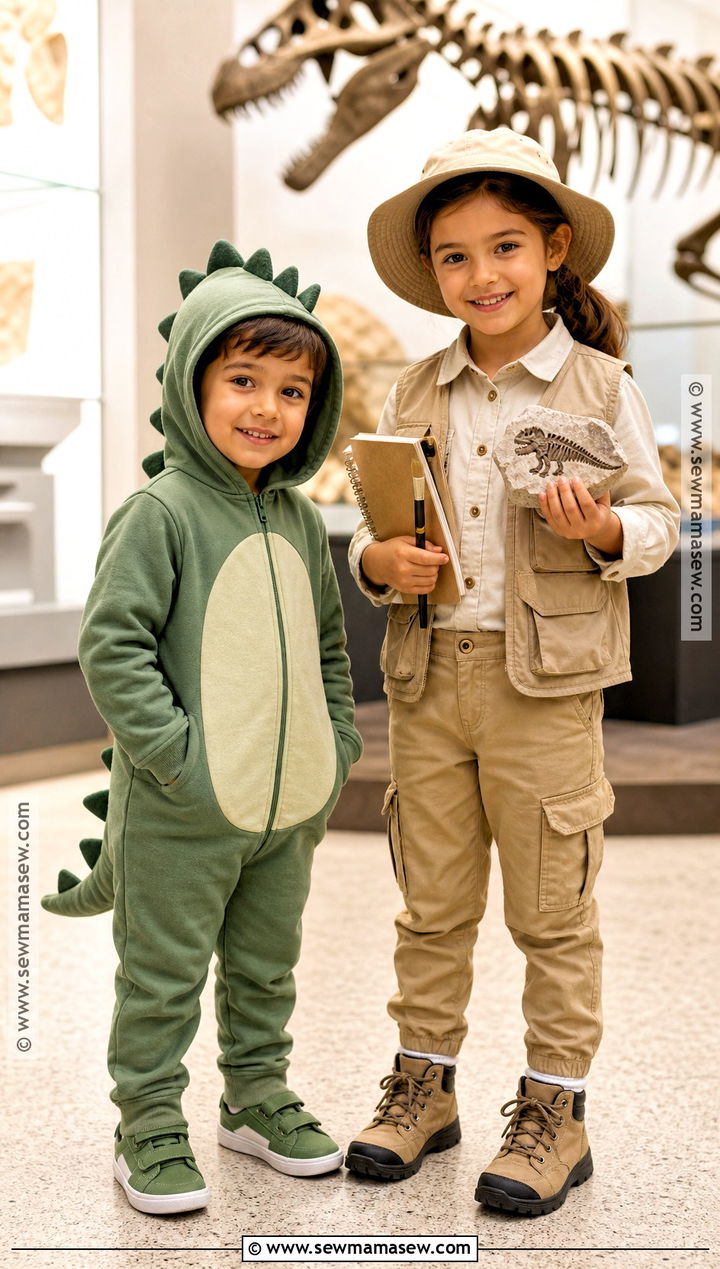 Dinosaur And Paleontologist Sibling Costume - 30 sibling costumes brother sister