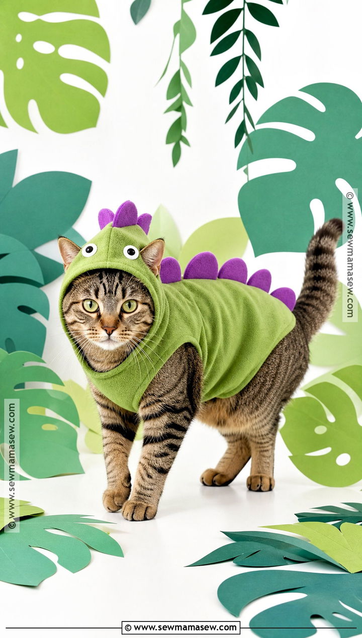 Dinosaur Cat Costume - 30 Halloween Costume Ideas for Cats
