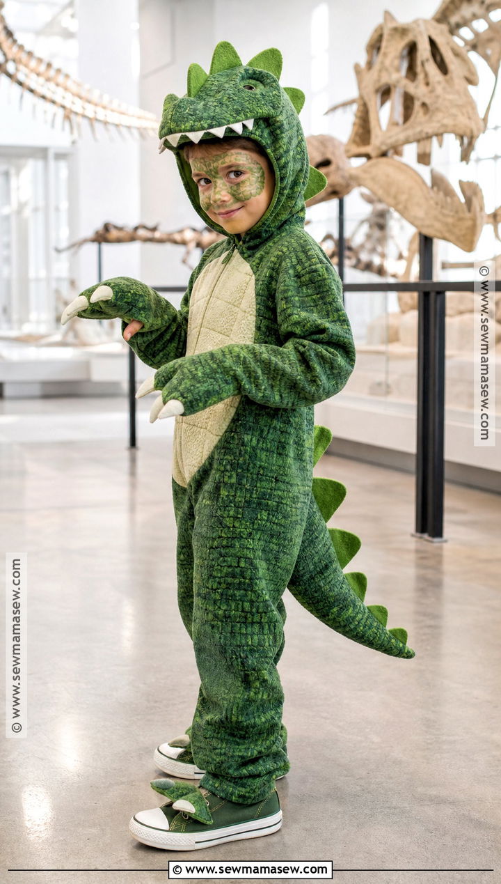 Dinosaur Costume With Green Tail - 30 boys costume ideas