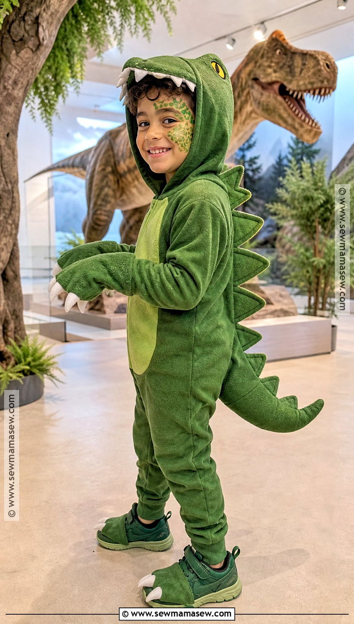 Dinosaur Costume With Hood And Tail - 30 best fancy dress costumes for kids