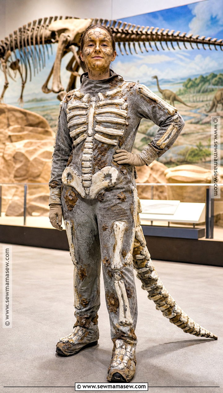 Dinosaur Fossil Costume - 40 dinosaur costume ideas