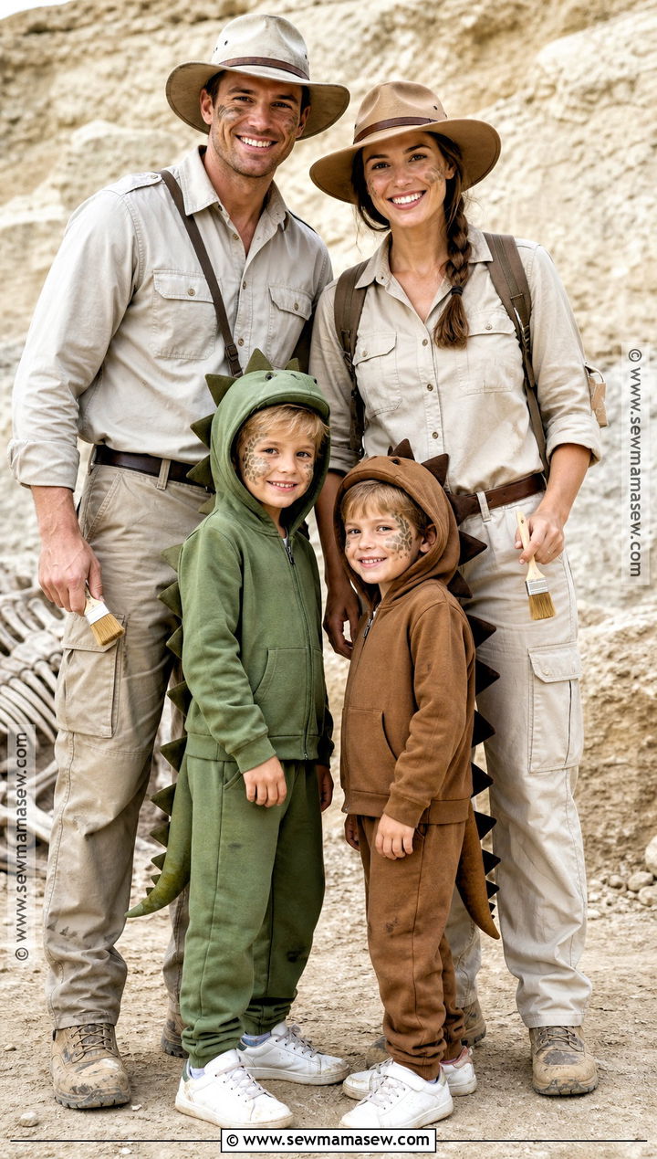 Dinosaur Park Family Costume - 35 family costumes for four
