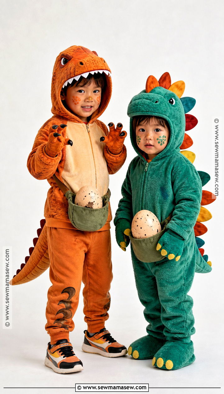 Dinosaur Sibling Costume - 40 dinosaur costume ideas
