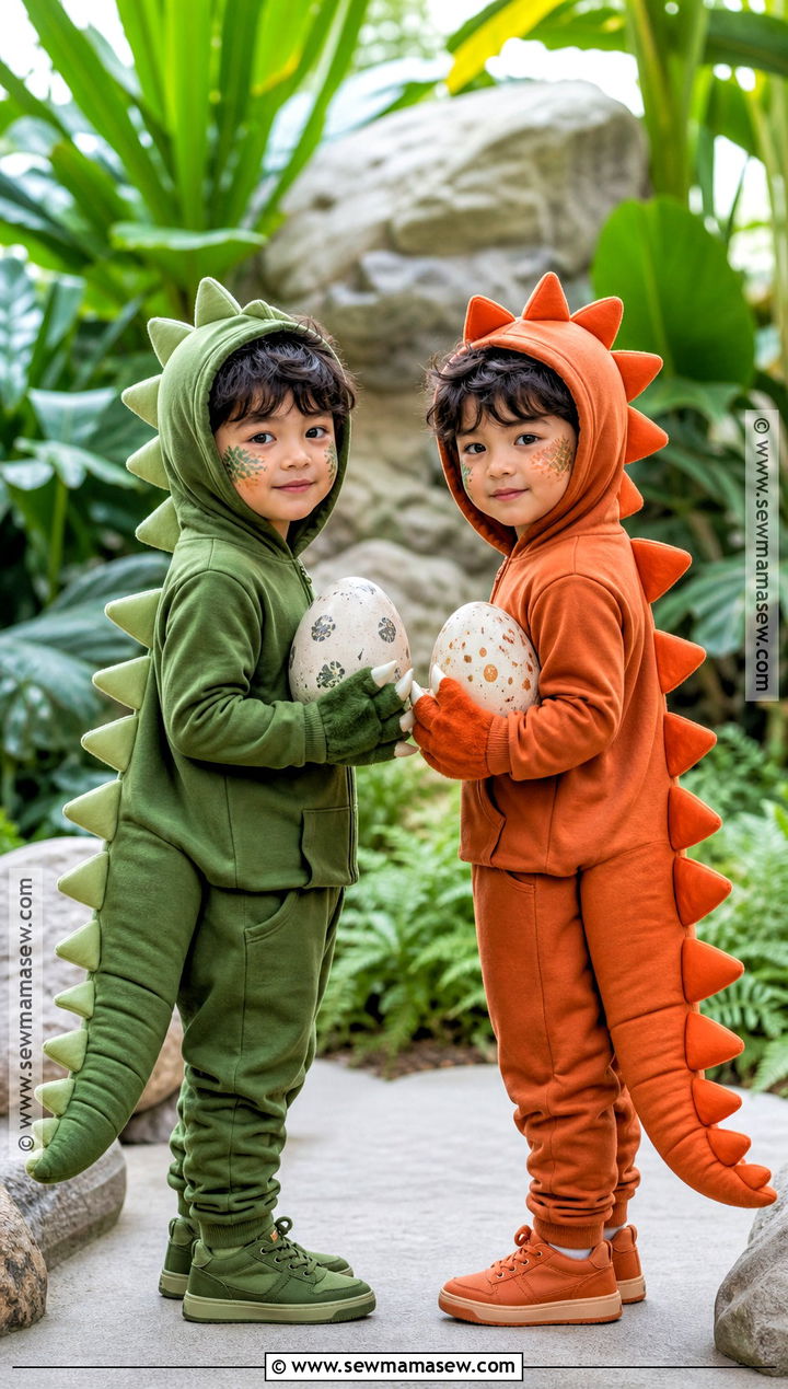 Dinosaur Twins Costume - 35 twin costumes