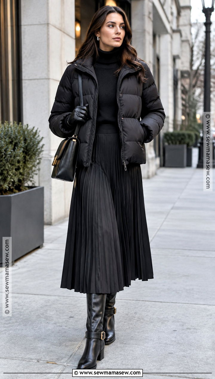 Dior Black Puffer Jacket And Pleated Skirt Outfit - 15 dior fall 2026 ready to wear ideas