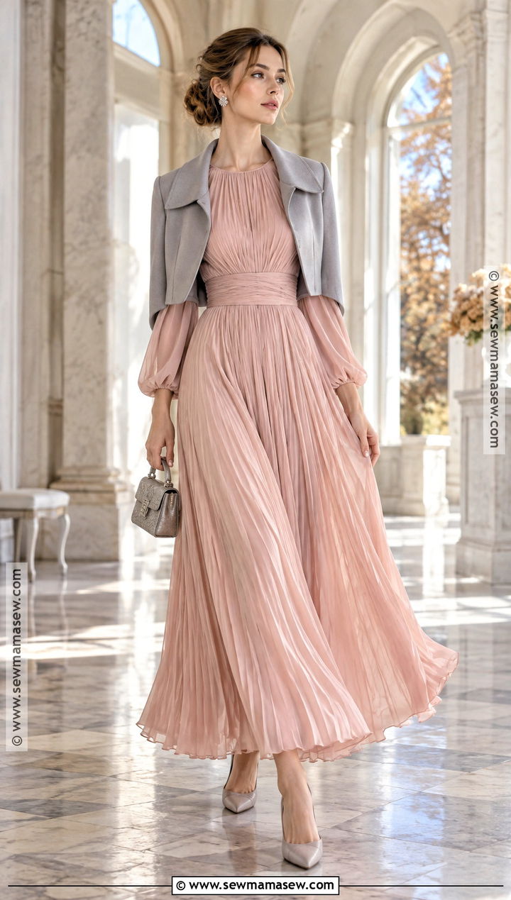 Dior Fall 2000 Blush Pink Pleated Dress Outfit - 15 dior fall 2000 ready to wear ideas