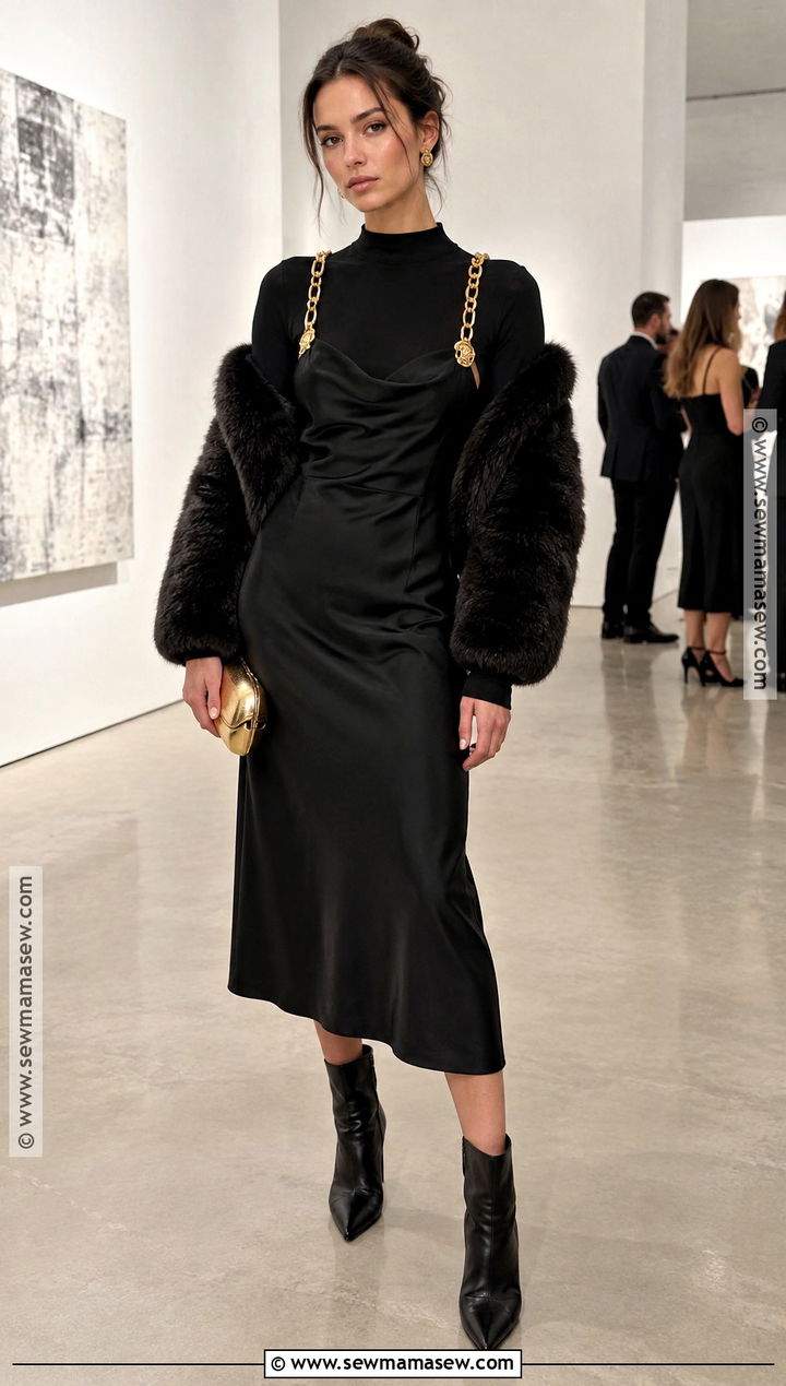 Dior Fall 2000 Gold Chain Dress Outfit - 15 dior fall 2000 ready to wear ideas