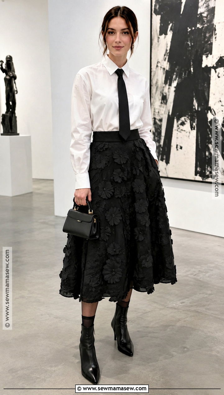 Dior White Shirt And Black Floral Skirt Outfit - 15 dior fall 2026 ready to wear ideas