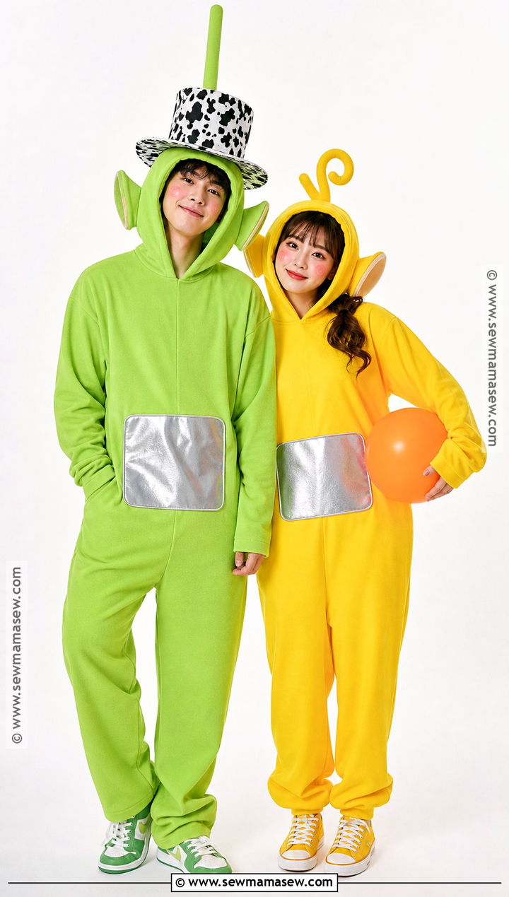 Dipsy And Laa Laa Couple Costume - 40 teletubbies costume ideas