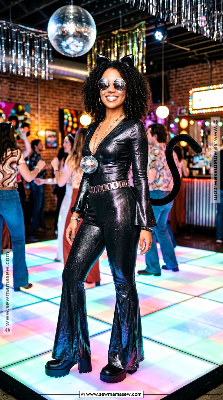 Disco Black Cat Costume - 30 Black Cat Costume Ideas for Women