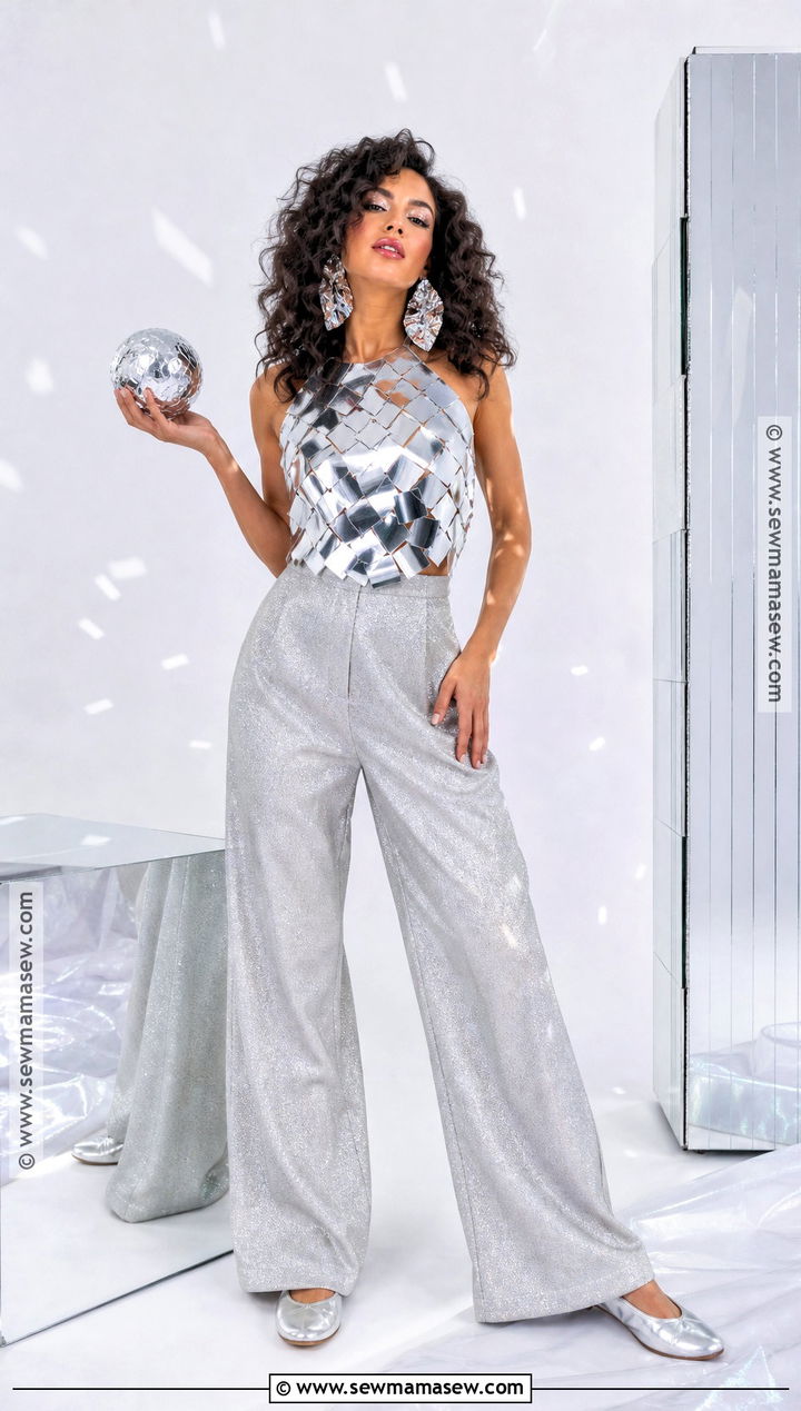 Disco Costume With Shiny Clothes - 35 Easy At Home Halloween Costumes