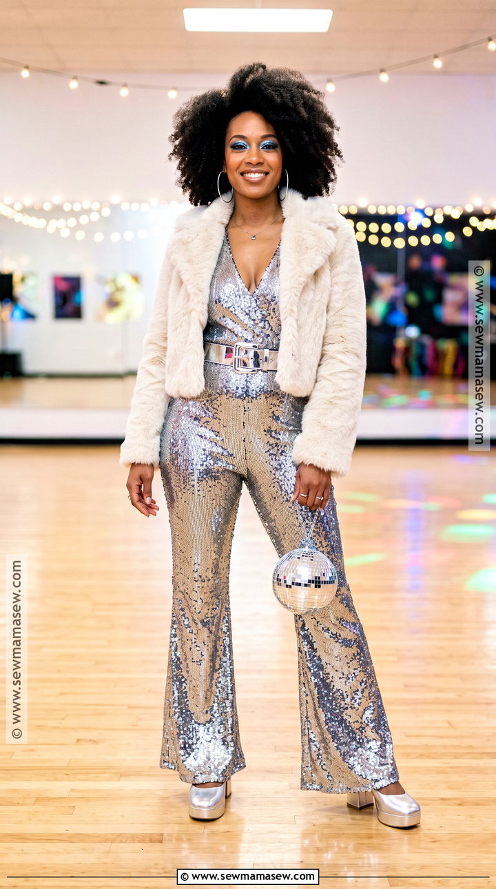 Disco Costume With Silver Jumpsuit - 35 halloween costumes single
