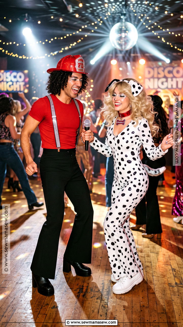 Disco Fireman And Dalmatian Costume - 30 Fireman And Dalmatian Costume Ideas for Couples