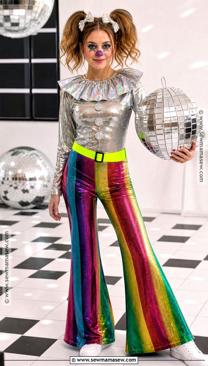 Disco Girl Clown Costume - 30 girl clown costume ideas